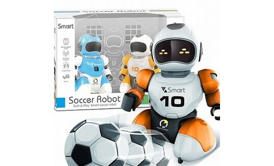 זוג רובוטים של כדורגל עם שלט